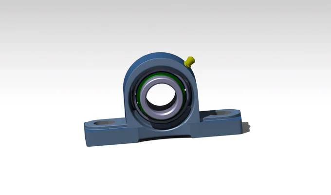 Pillow block bearing CAD assembly